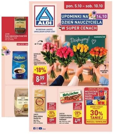 Aldi - Szeroka oferta upominków na dzień nauczyciela od poniedziałku 5.10 do soboty 10.10 2026-10-05 – 2026-10-10