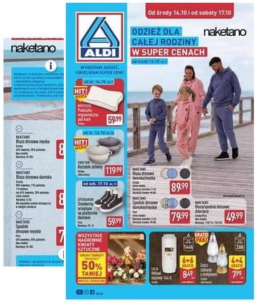 Aldi - Artykuły przemysłowe i tekstylia od środy 14.10 i od soboty 17.10 2026-10-14 – 2026-10-17