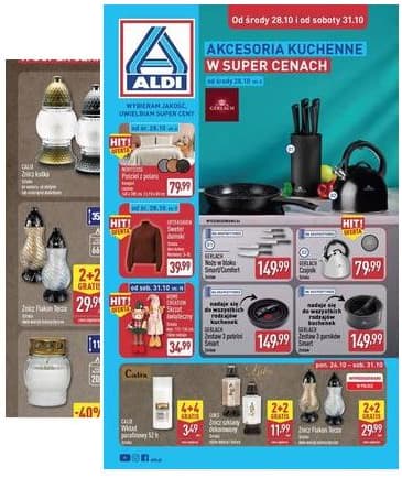 Aldi - Artykuły przemysłowe i tekstylia od środy 28.10 i od soboty 31.10 2026-10-28 – 2026-10-31