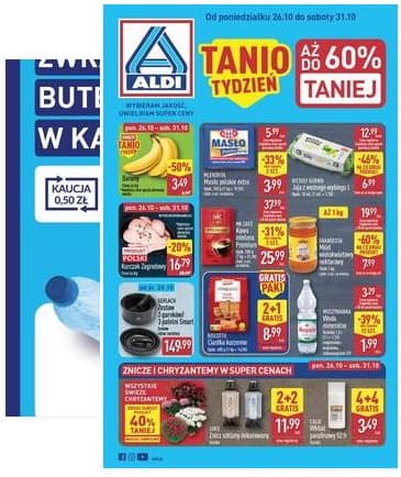 Aldi - Pełna oferta od poniedziałku 26.10 do soboty 31.10 2026-10-26 – 2026-10-31