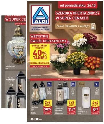 Aldi - Szeroka oferta zniczy w super cenach od poniedziałku 26.10 2026-10-26 – 2026-10-31