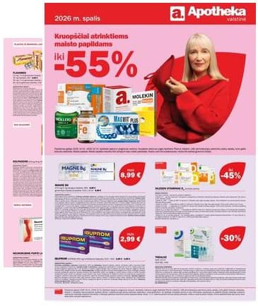 Apotheka - Apotheka vaistinės spalio akcijų leidinys 2026-10-01 – 2026-10-31
