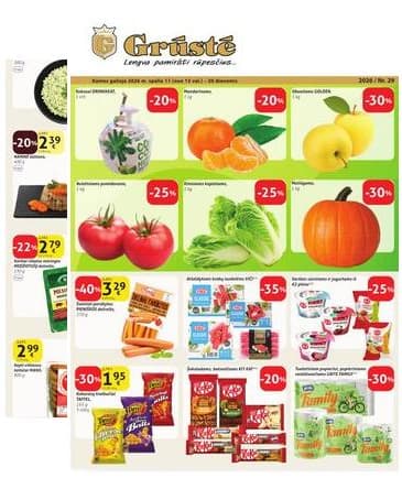 Grūstė - Grūstė akcijų leidinys Nr. 27 2026.10.11-10.20 2026-10-11 – 2026-10-20
