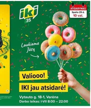 Iki - Specialūs pasiūlymai IKI Universalinė parduotuvės klientams 2026-10-29 – 2026-11-01