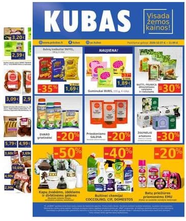 KUBAS - KUBAS akcijų leidinys 2026-10-27 – 2026-11-09