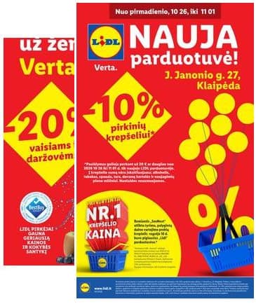 Lidl - J. Janonio g. 27, Klaipėda 2026-10-26 – 2026-11-01