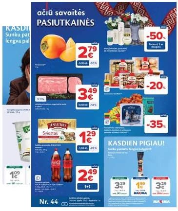 Maxima - Naujausias Maxima "AČIŪ" akcijų leidinys | 2026-10-27 - 2026-11-02 2026-10-27 – 2026-11-02