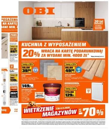 OBI - OBI akcijų leidinys 2026-10-21 – 2026-11-09