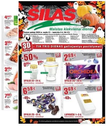 Šilas - Akcijų leidinys Nr. 21 2026-10-21 – 2026-11-03