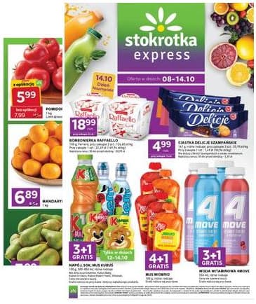 Stokrotka - Stokrotka "Express" parduotuvių akcijų leidinys 2026-10-08 – 2026-10-14