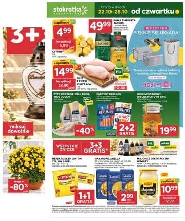 Stokrotka - Stokrotka "Supermarket" parduotuvių akcijų leidinys 2026-10-22 – 2026-10-28