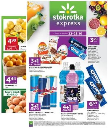 Stokrotka - Stokrotka "Express" parduotuvių akcijų leidinys 2026-10-22 – 2026-10-28