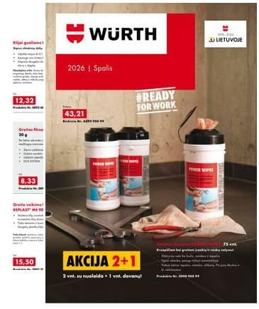 Würth - Würth akcijų leidinys 2026-10-01 – 2026-10-31
