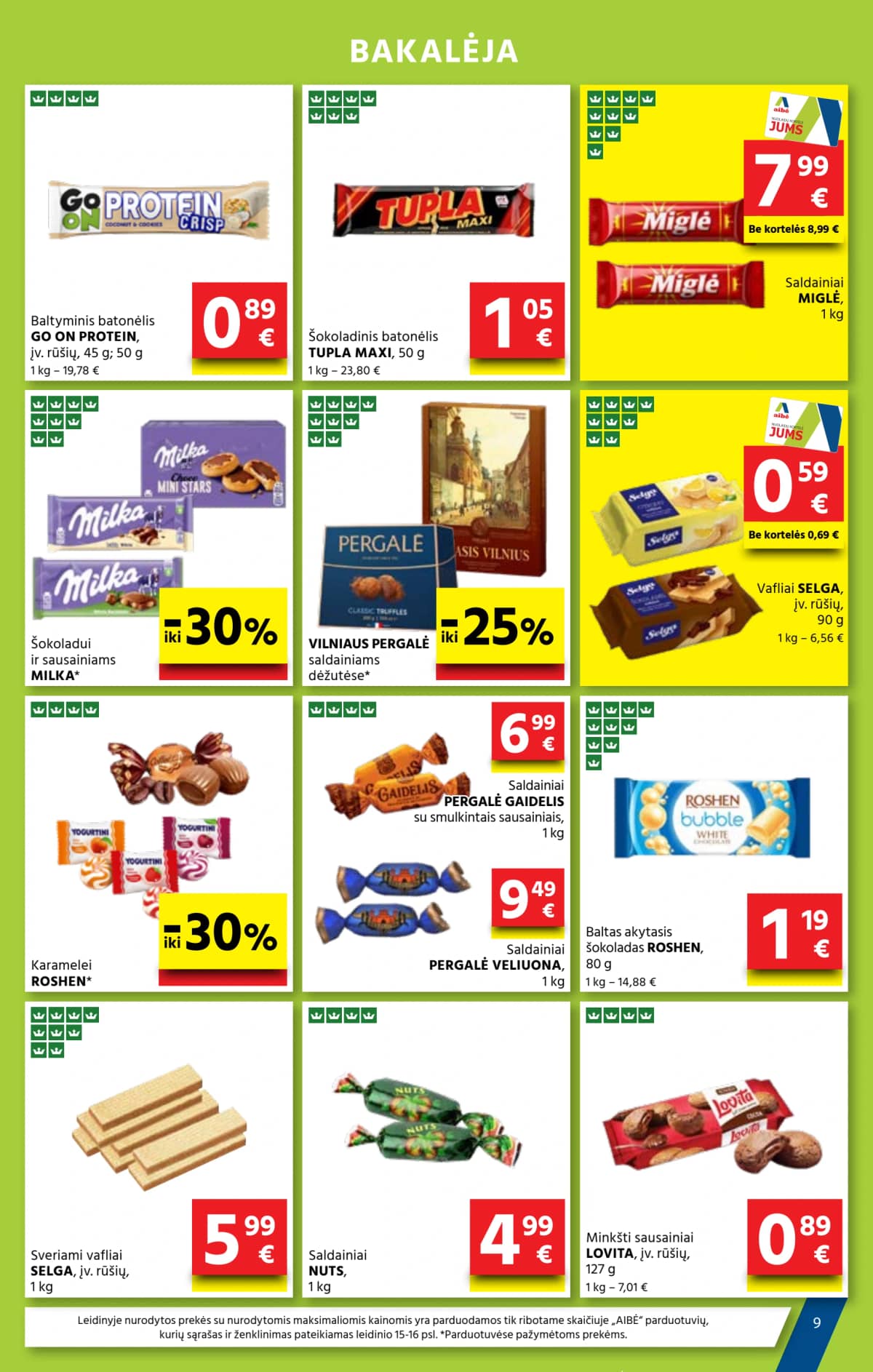 Aibė - Aibė akcijų leidinys Nr.15 | 2025.08.07 - 2025.08.19 9 puslapis