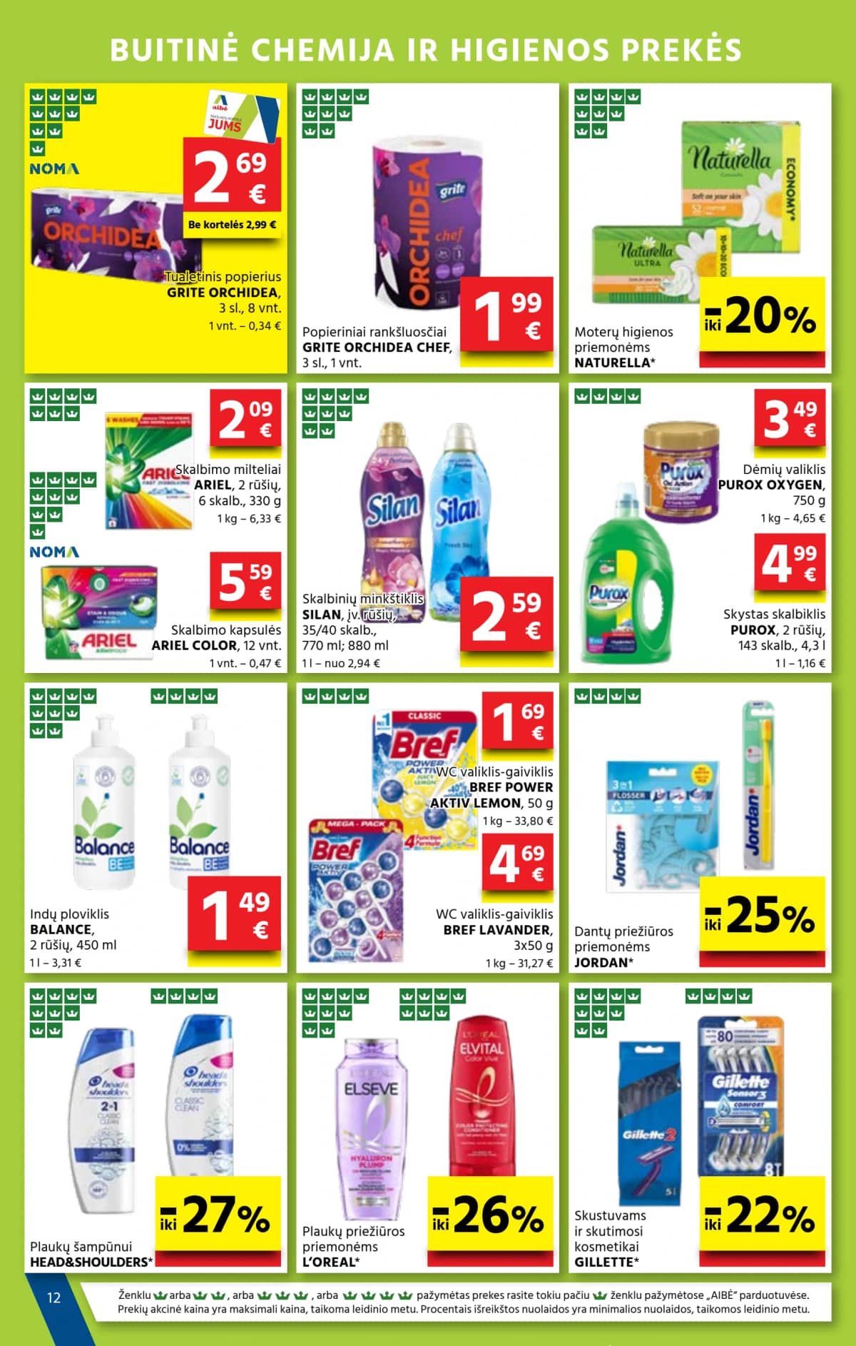 Aibė - AIBĖ akcijų Leidinys Nr. 19 | 2025-10-02 - 2025-10-14 12 puslapis