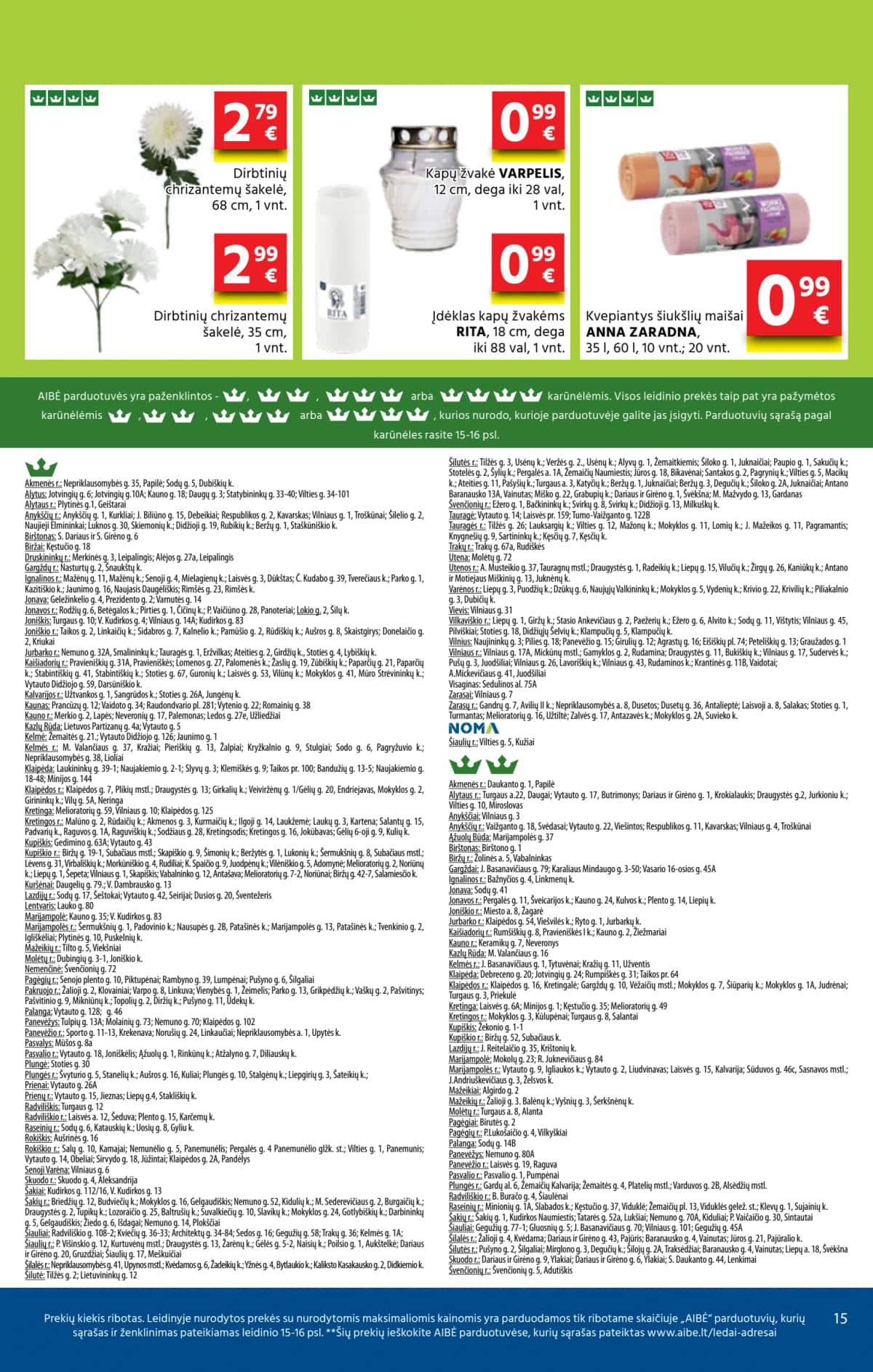 Aibė - AIBĖ akcijų Leidinys Nr. 19 | 2025-10-02 - 2025-10-14 15 puslapis