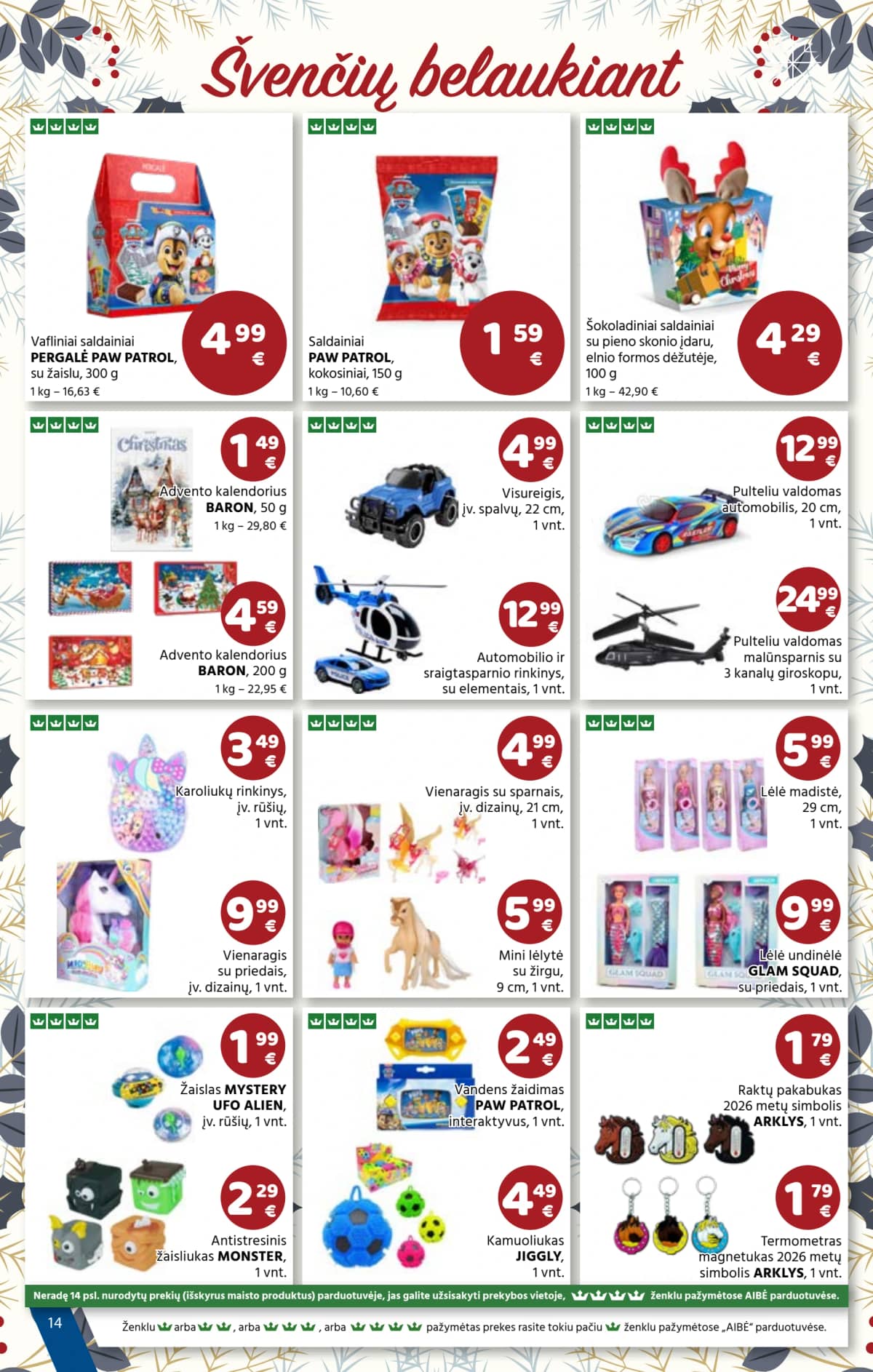 Aibė - Aibė akcijų Leidinys Nr. 22 | 2025-11-13 - 2025-11-25 14 puslapis