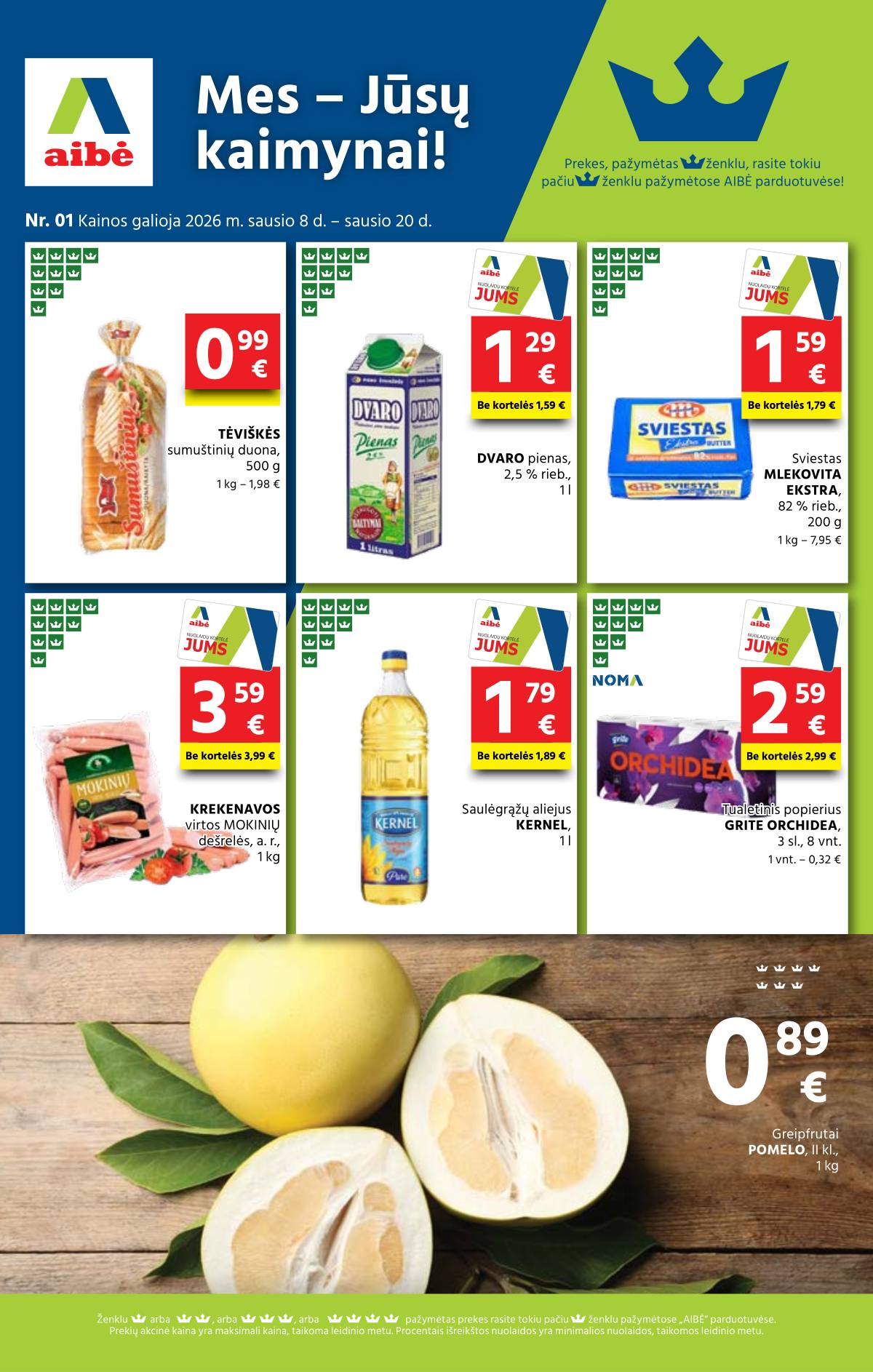 Aibė - Aibė akcijų leidinys | 2026-01-08 - 2026-01-20 1 puslapis