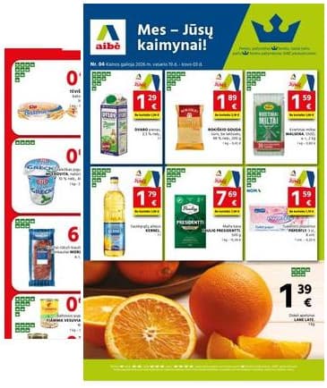 Aibė - Aibė. Akcijų leidinys nr.04 (2026.02.19 - 2026.03.03) 2026-02-19 – 2026-03-03