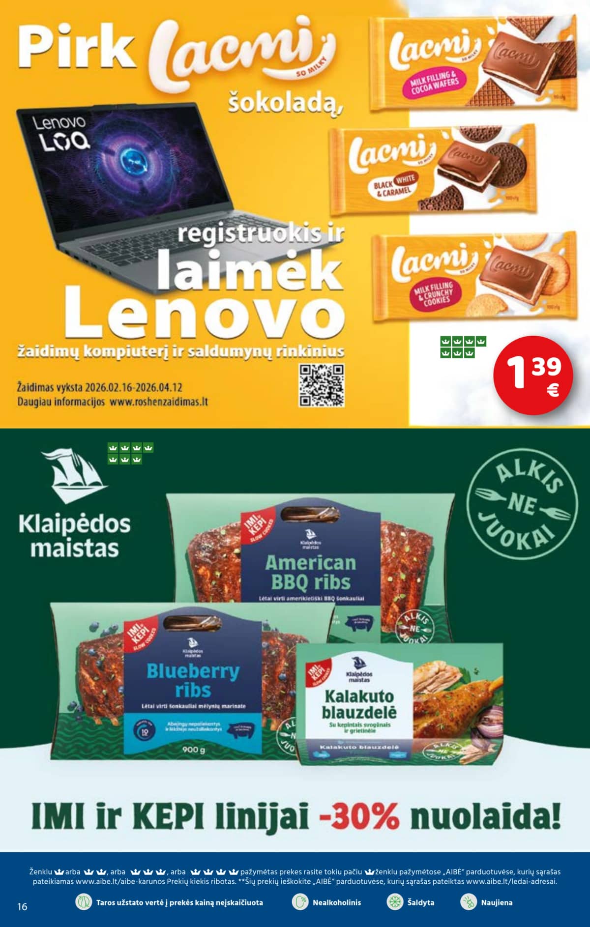 Aibė - Aibė. Akcijų leidinys nr.04 (2026.02.19 - 2026.03.03) 16 puslapis