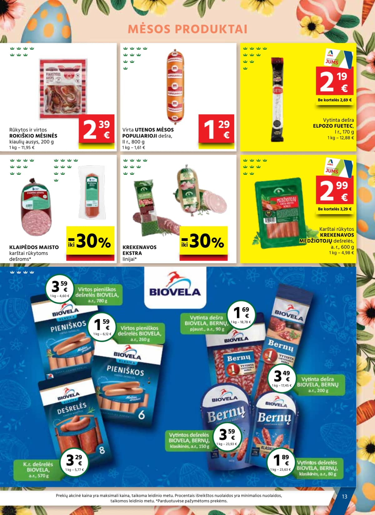 Aibė - AIBĖ Akcijų leidinys Nr. 06 (2026.03.19 - 2026.04.07) 13 puslapis