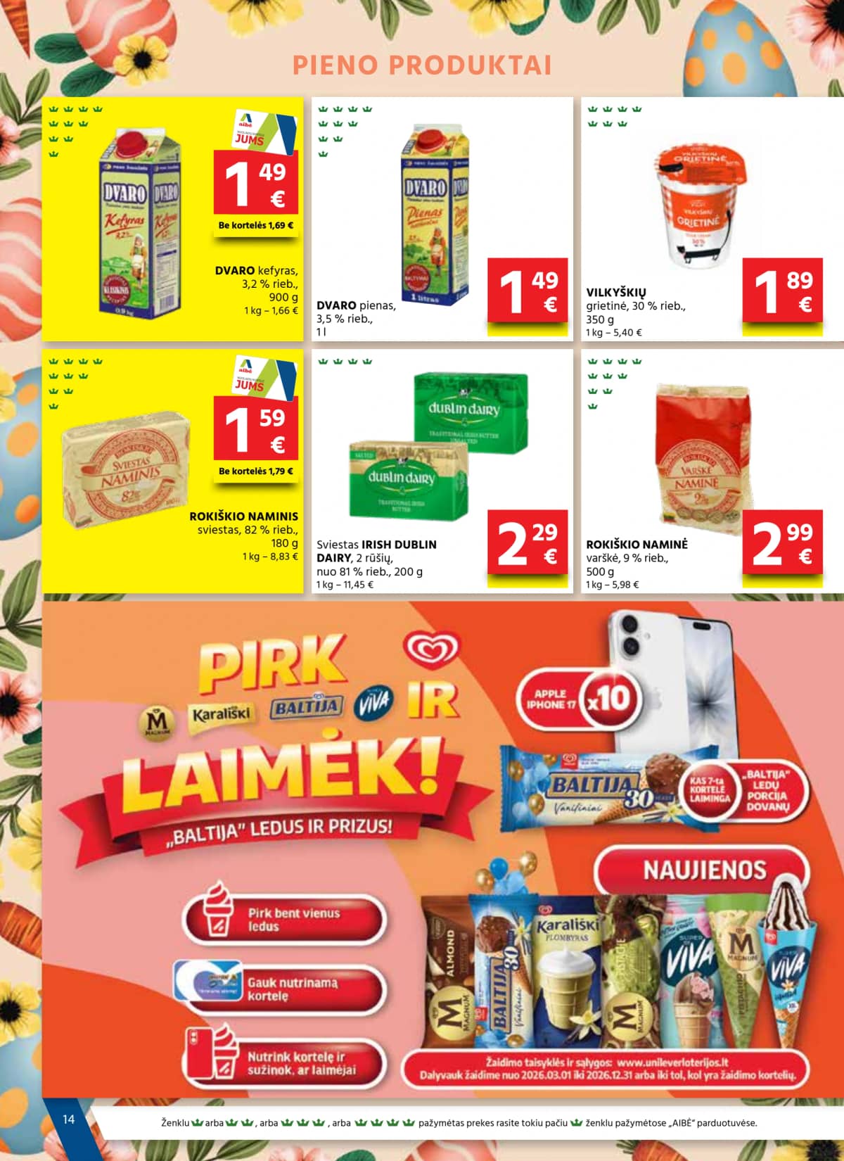 Aibė - AIBĖ Akcijų leidinys Nr. 06 (2026.03.19 - 2026.04.07) 14 puslapis