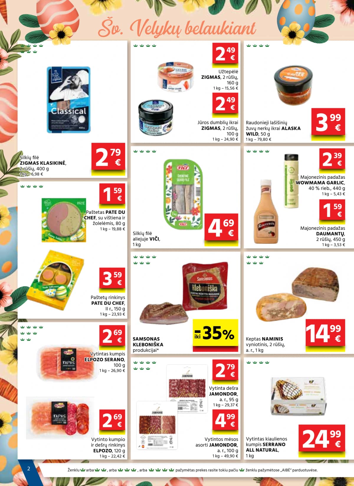 Aibė - AIBĖ Akcijų leidinys Nr. 06 (2026.03.19 - 2026.04.07) 2 puslapis