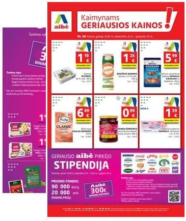 Aibė - Aibė. Akcijų leidinys Nr.08 (2026.04.23 - 2026.05.05) 2026-04-23 – 2026-05-05