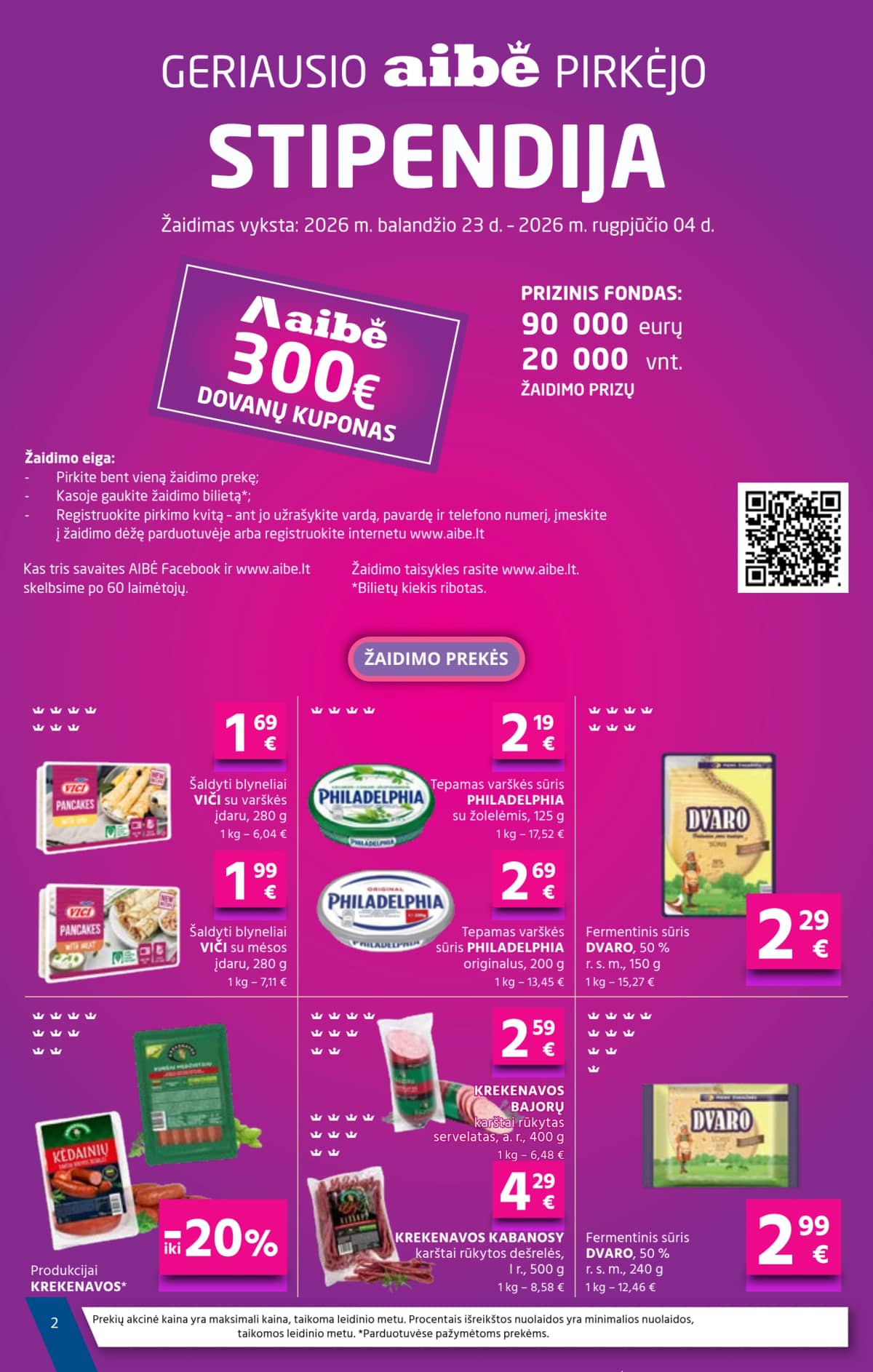 Aibė - Aibė. Akcijų leidinys Nr.08 (2026.04.23 - 2026.05.05) 2 puslapis