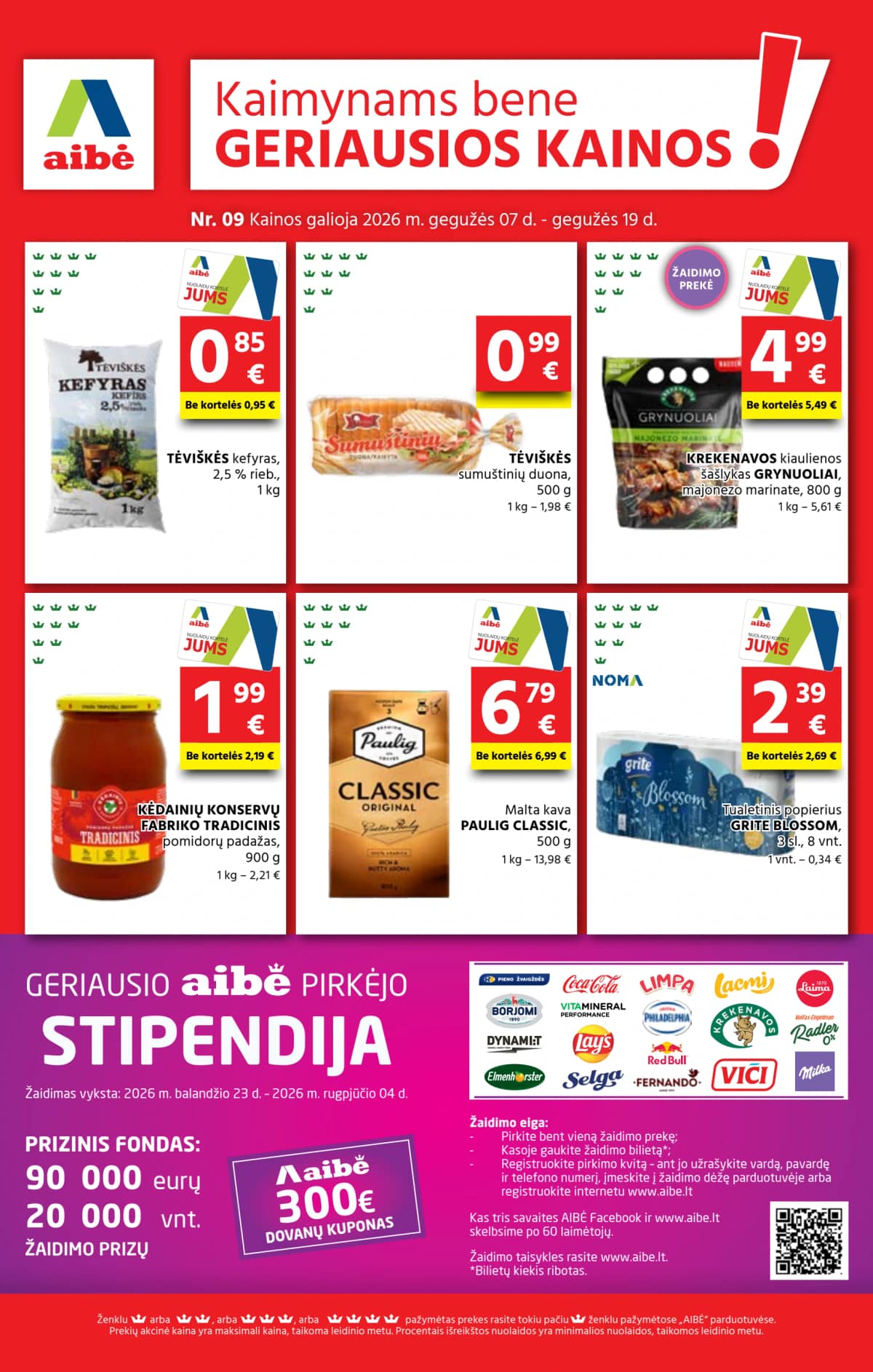 Aibė - Aibė. Akcijų leidinys Nr. 09 (2026.05.07 - 2026.05.19) 1 puslapis