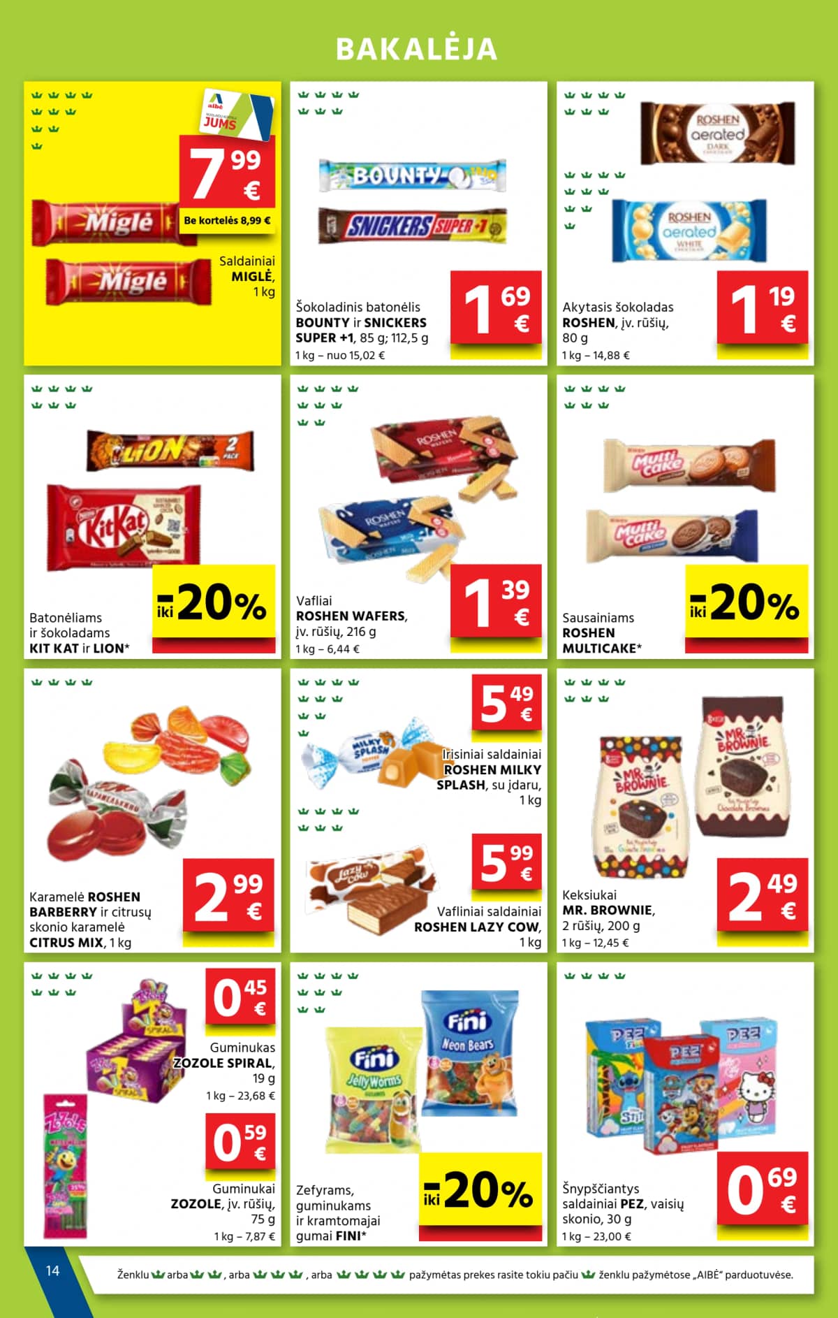Aibė - Aibė. Akcijų leidinys Nr. 09 (2026.05.07 - 2026.05.19) 14 puslapis