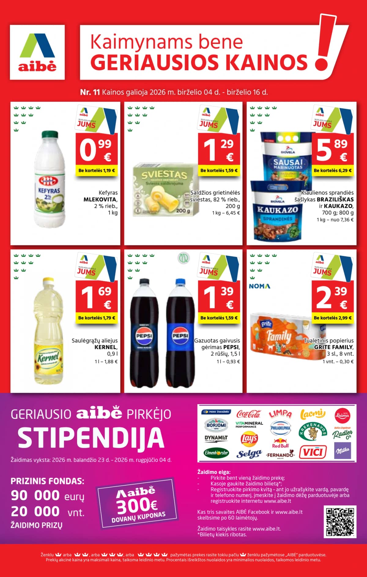 Aibė - Aibė. Akcijų leidinys Nr. 11 (2026.06.04 - 2026.06.16) 1 puslapis