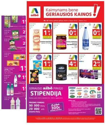 Aibė - Aibė. Akcijų leidinys Nr. 13 (2026.07.09 - 2026.07.21) 2026-07-09 – 2026-07-21