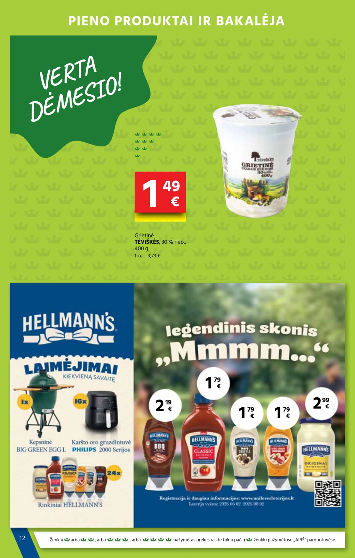 Aibė - Aibė Akcijų leidinys Nr. 13 (2026.07.09 - 2026.07.21) 12 puslapis