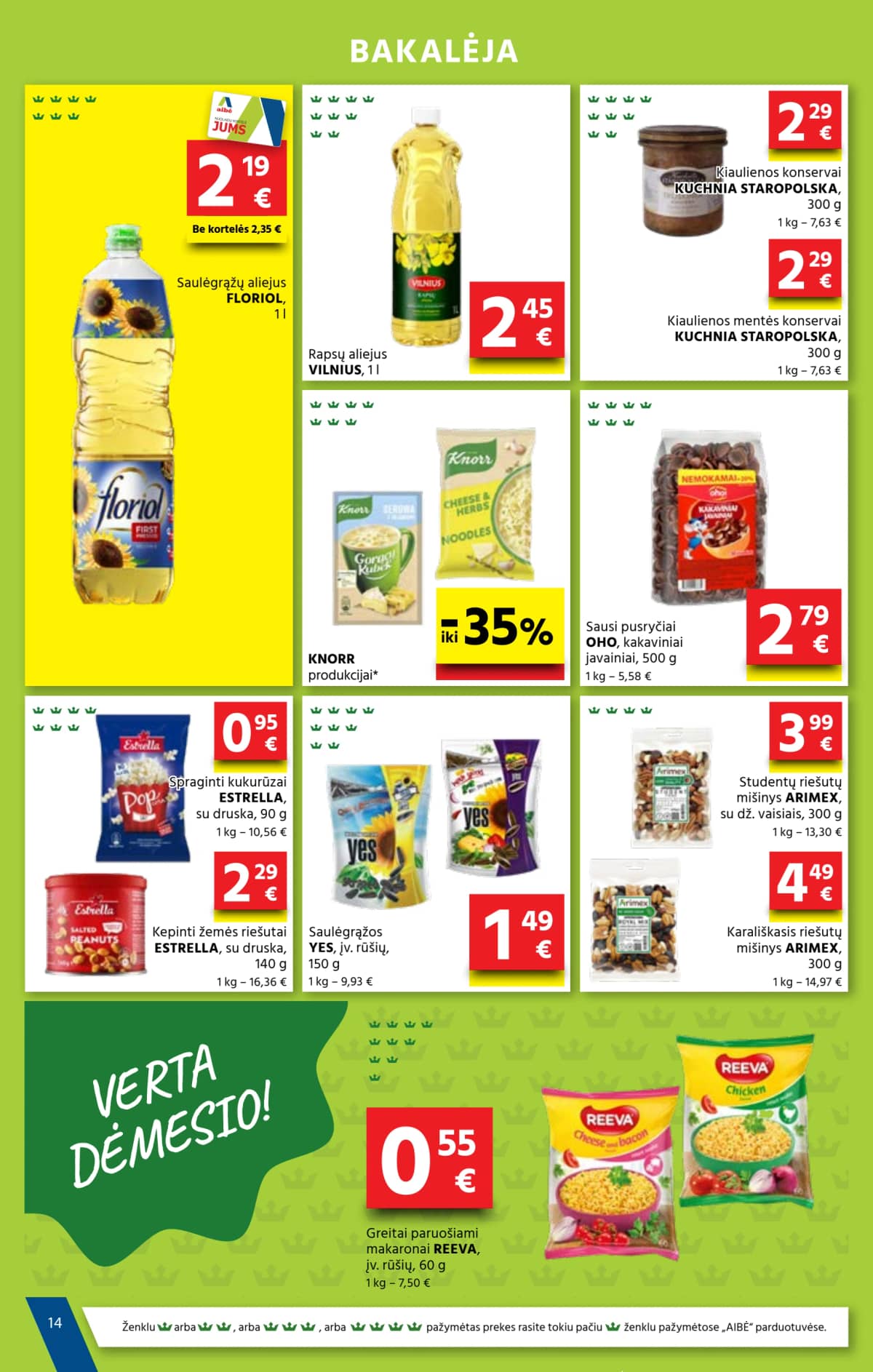 Aibė - Aibė Akcijų leidinys Nr. 13 (2026.07.09 - 2026.07.21) 14 puslapis