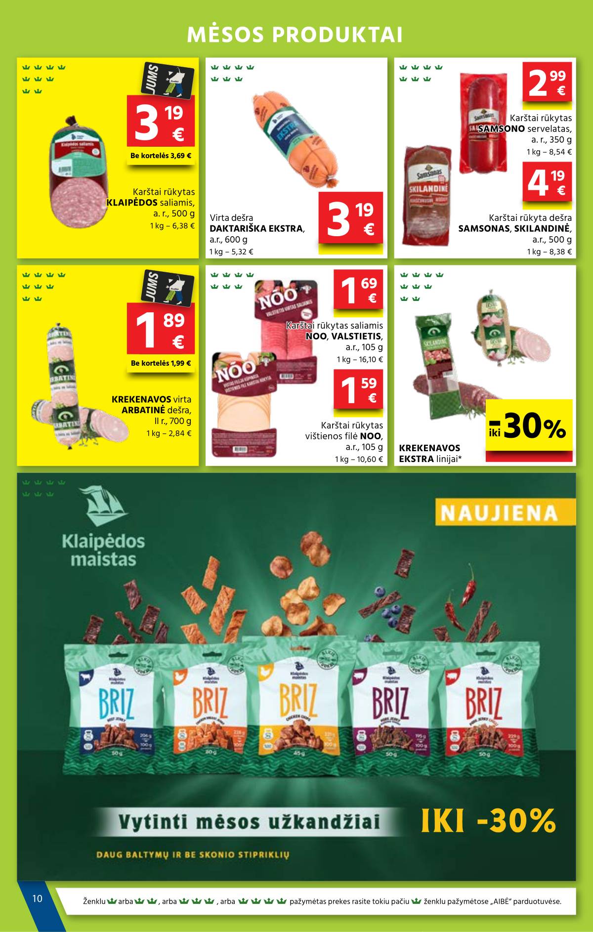 Aibė - Aibė Akcijų leidinys Nr. 15 (2026.08.06 - 2026.08.18) 10 puslapis