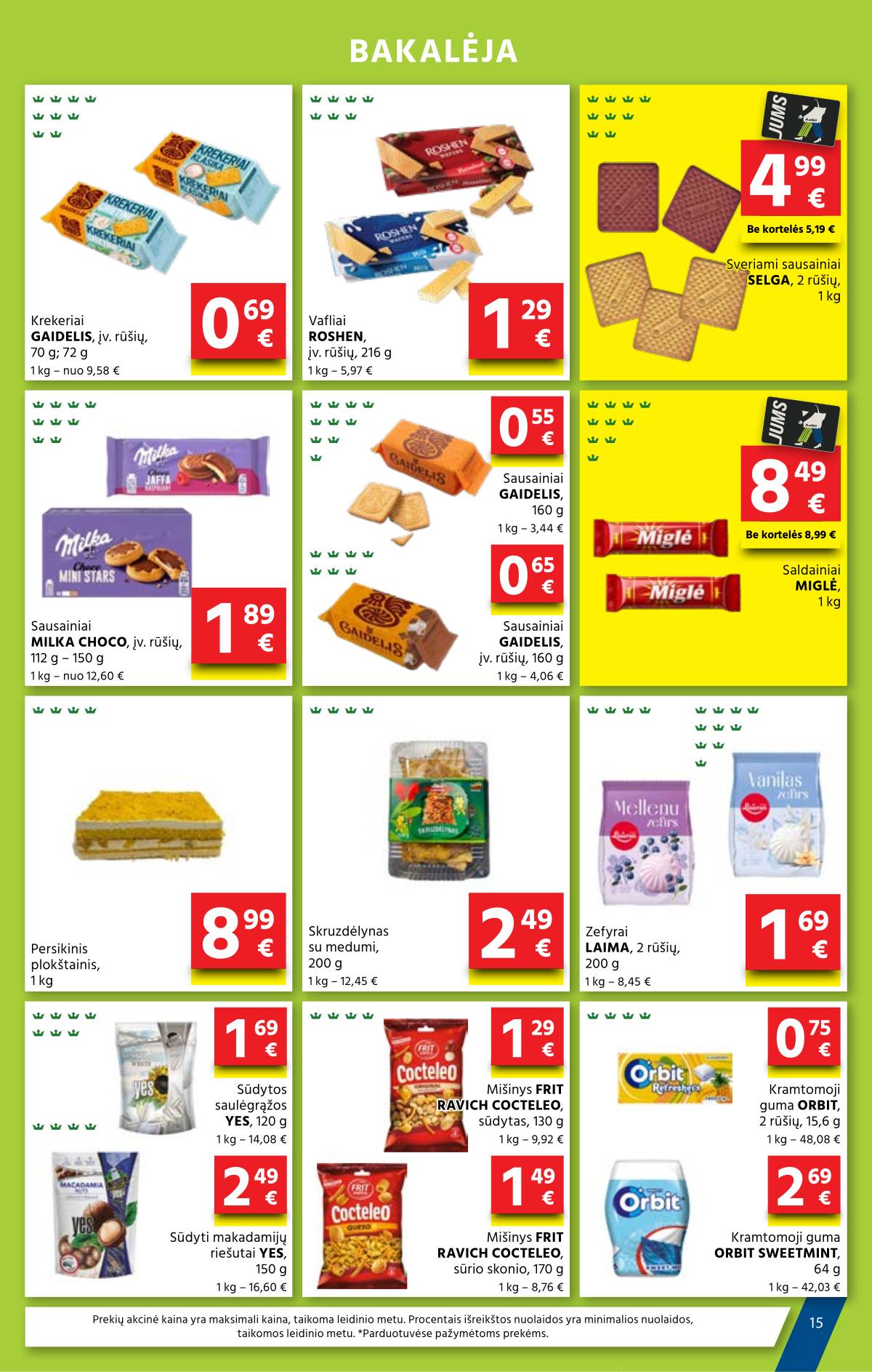 Aibė - Aibė Akcijų leidinys Nr. 15 (2026.08.06 - 2026.08.18) 15 puslapis