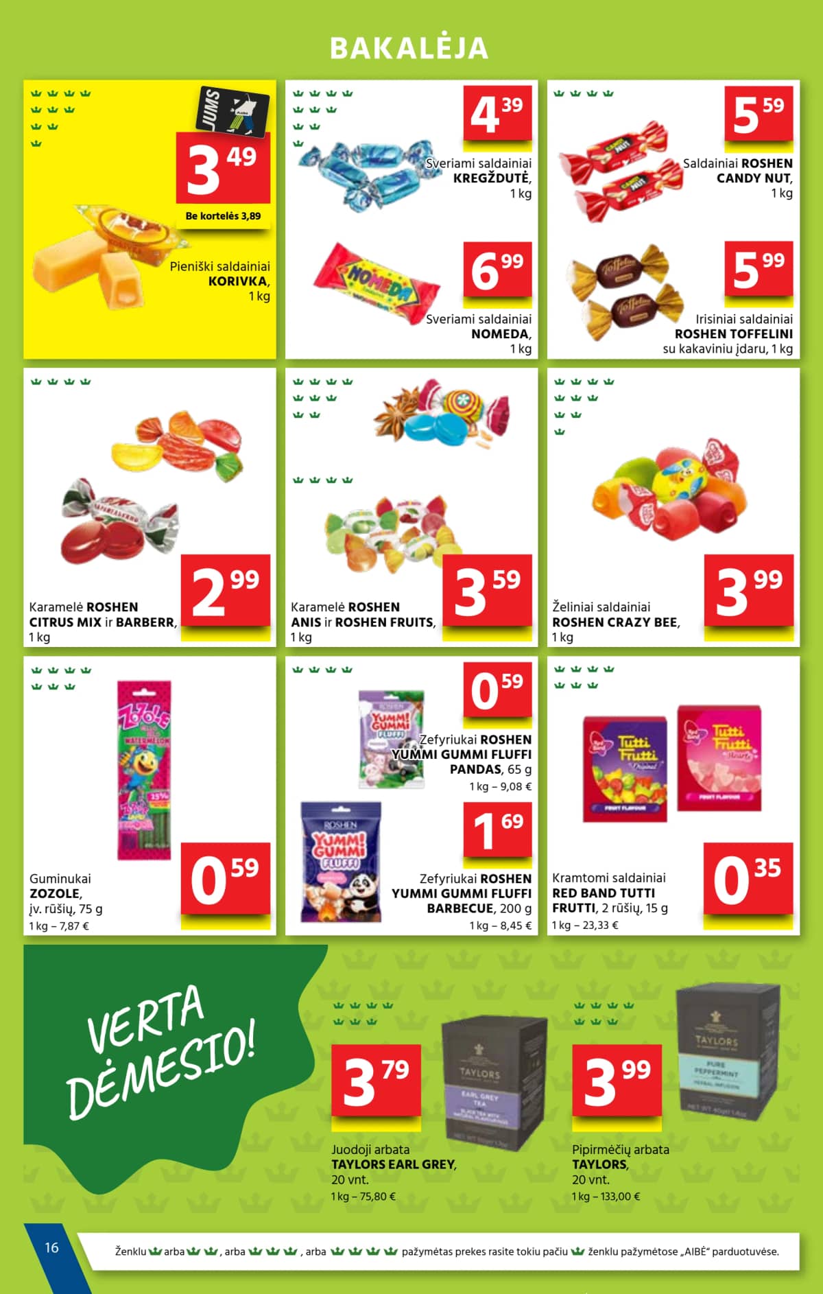 Aibė - Aibė akcijų leidinys Nr. 17 (2026.09.03 - 2026.09.15) 16 puslapis