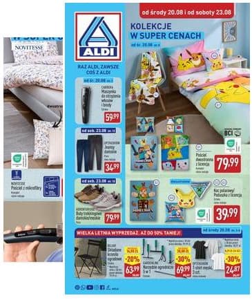 Aldi - Artykuły przemysłowe i tekstylia 2025-08-20 – 2025-08-23
