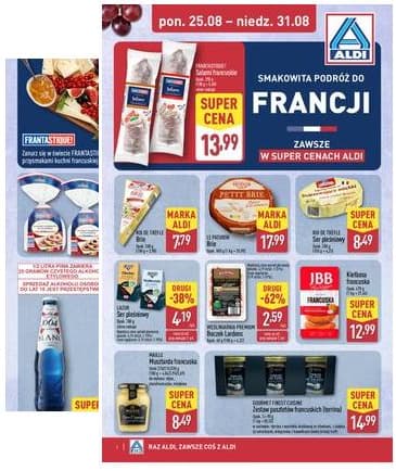 Aldi - Smakowita podróż do Francji 2025-08-25 – 2025-08-31