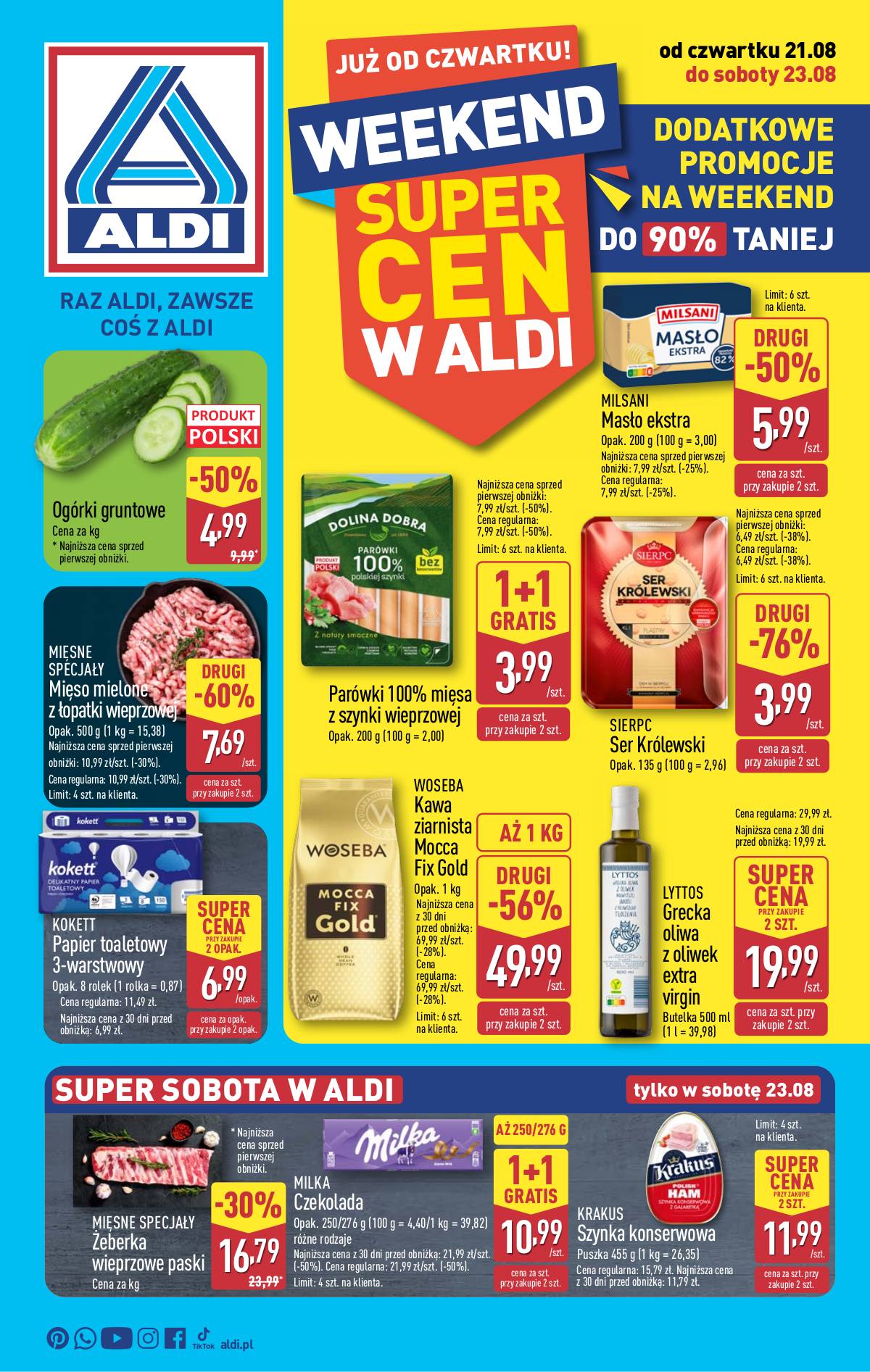 Aldi - Oferta weekendowa 1 puslapis