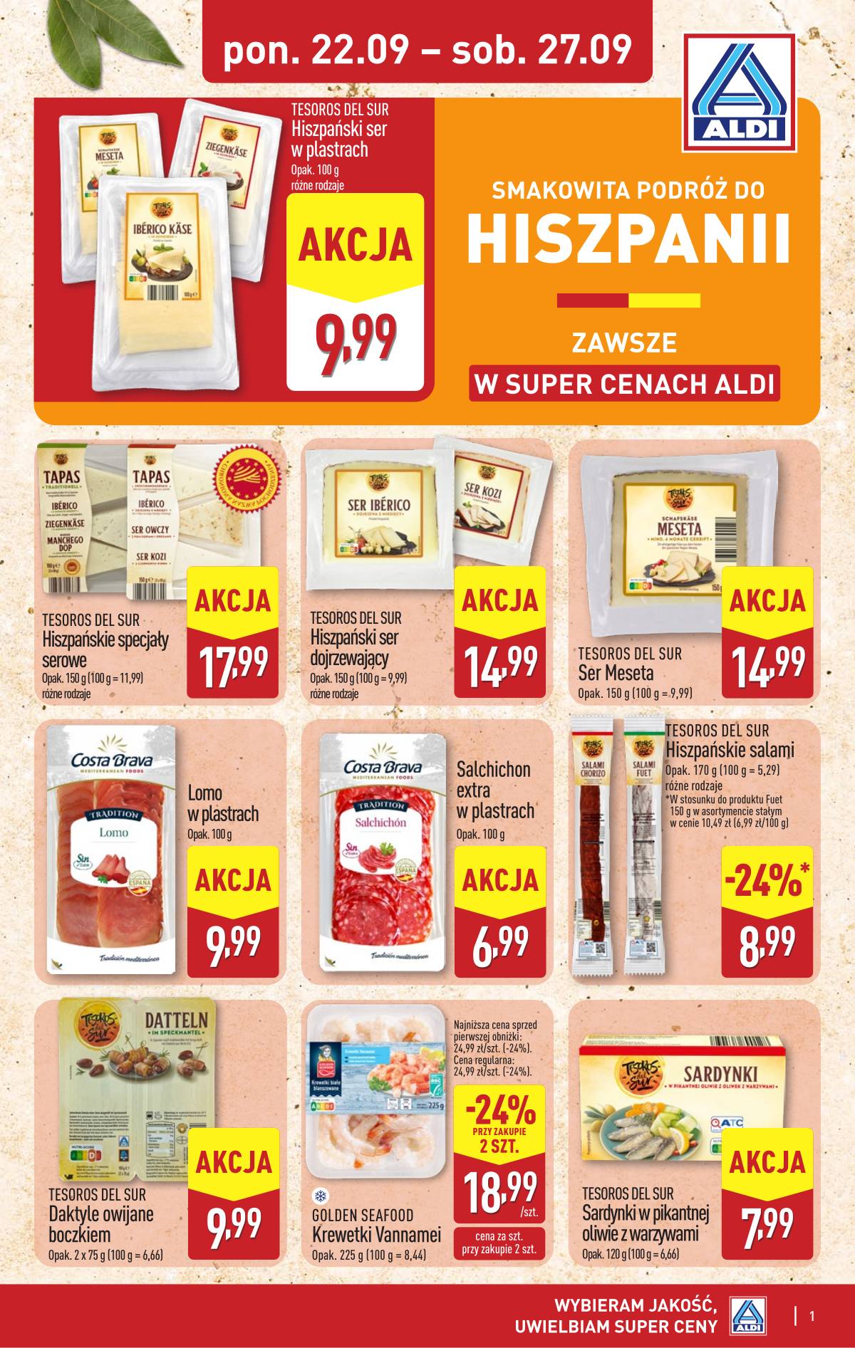 Aldi - Tydzień Hiszpański 1 puslapis