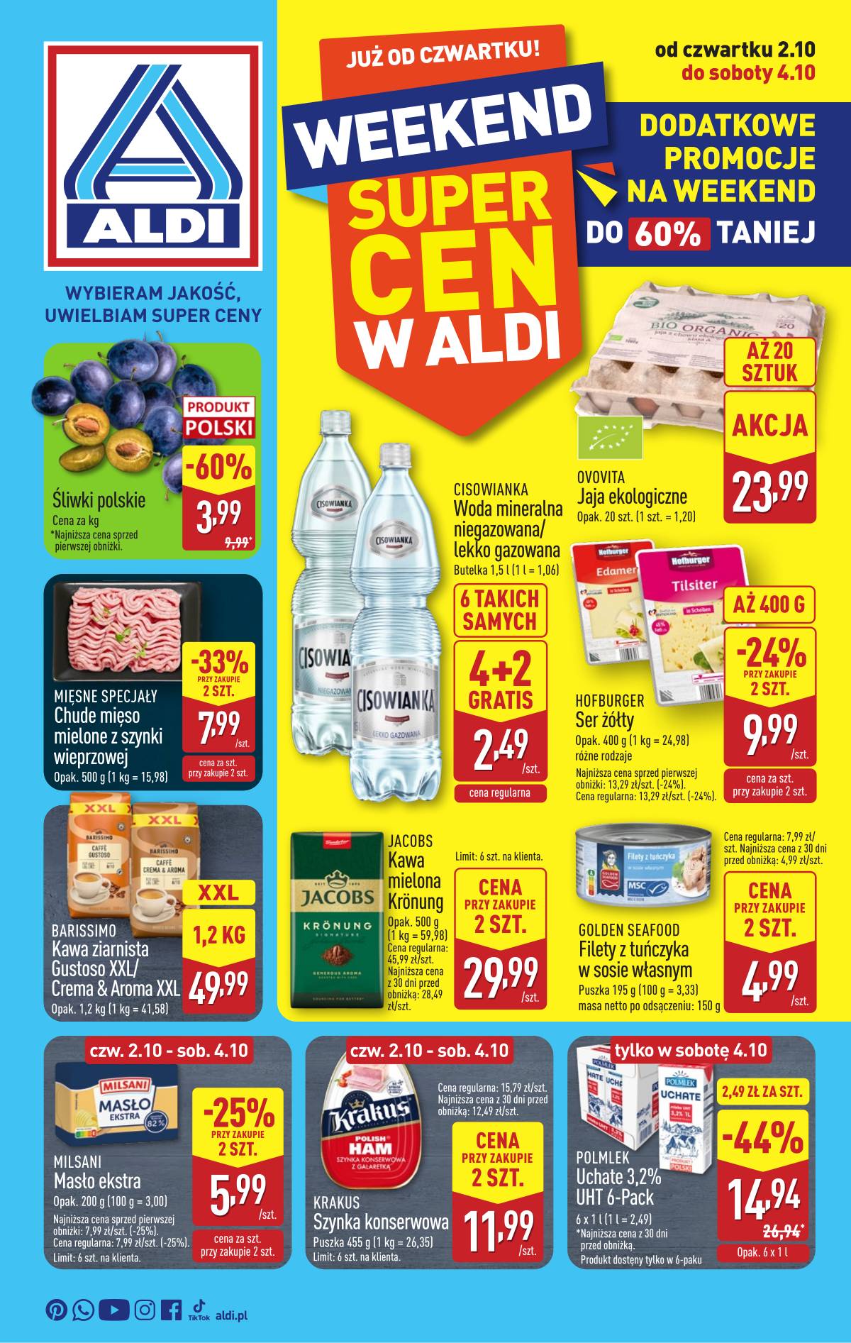 Aldi - OD CZWARTKU Weekend Super Cen W Aldi 1 puslapis