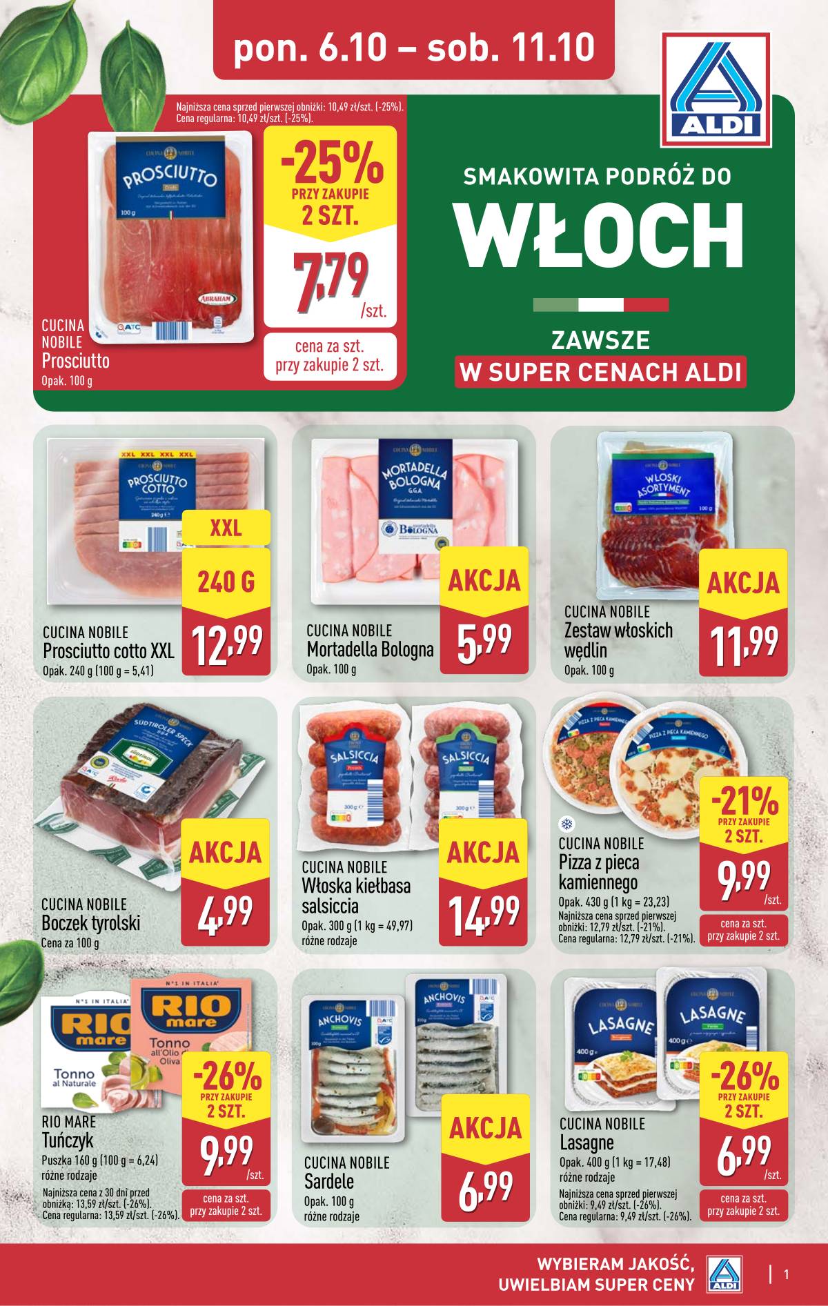 Aldi - Oferta specjalna 1 puslapis