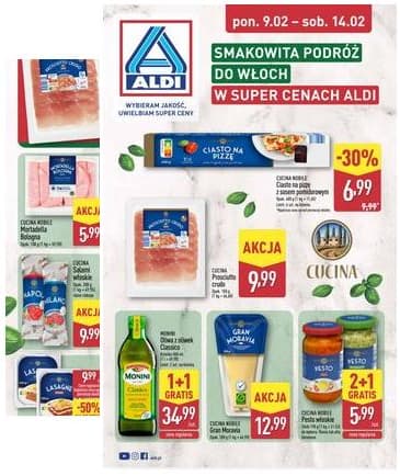 Aldi - Smakowita podróż do Włoch 2026-02-09 – 2026-02-14