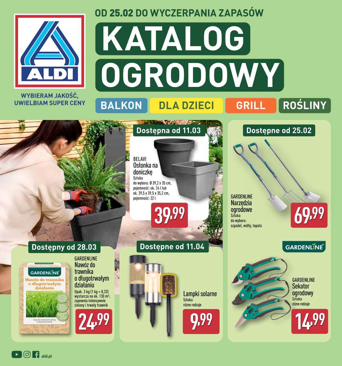 Aldi - Katalog ogrodowy 1 puslapis