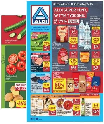 Aldi - Pełna oferta od poniedziałku 11.05 do soboty 16.05 2026-05-11 – 2026-05-16