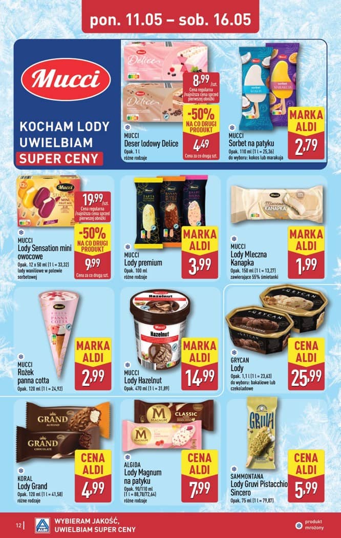 Aldi - Pełna oferta od poniedziałku 11.05 do soboty 16.05 12 puslapis