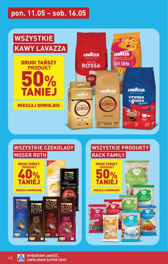 Aldi - Pełna oferta od poniedziałku 11.05 do soboty 16.05 14 puslapis