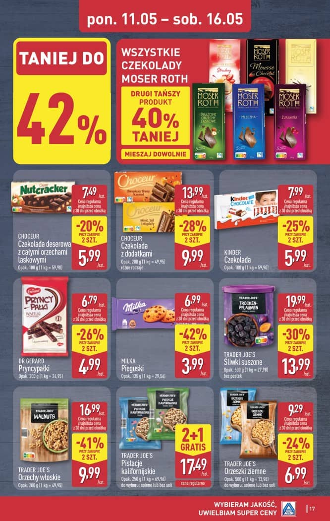 Aldi - Pełna oferta od poniedziałku 11.05 do soboty 16.05 17 puslapis
